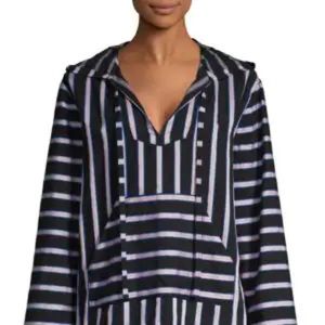 Le Superbe Dukes Baja Striped Hooded Tunic top